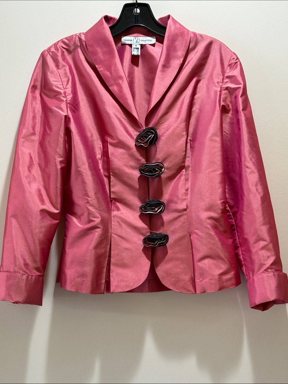 Marissa Buratelli 100% Thai Silk Evening Jacket Size 6 Stunning